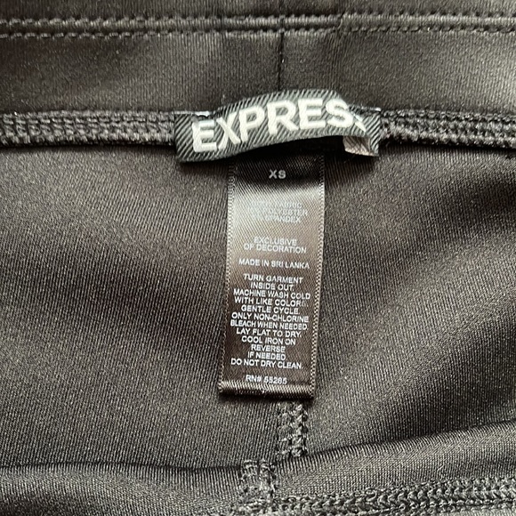 Express Black Stretch Leggings XSmall - Picture 2 of 4